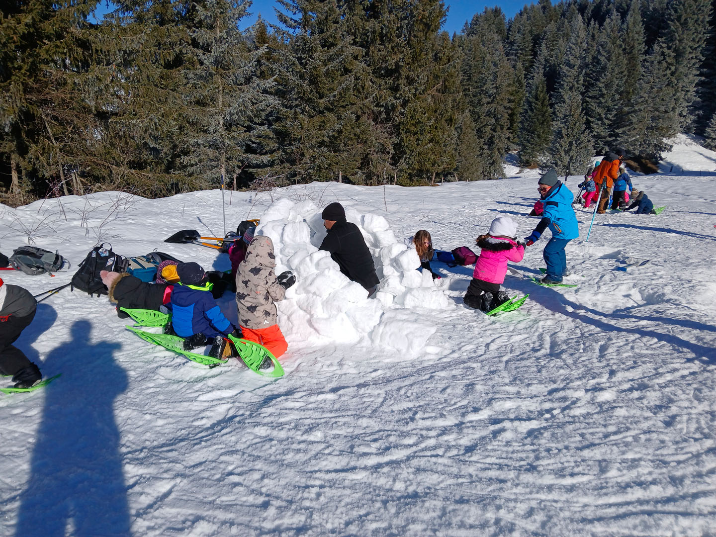 Construction igloo enfants